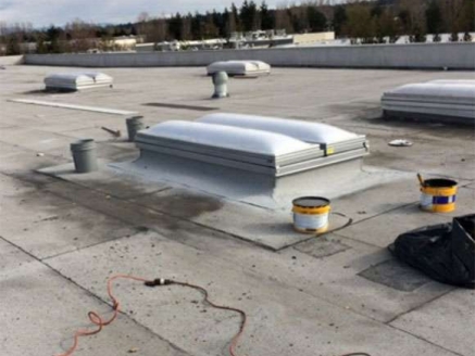 A commercial rooftop in need of repair